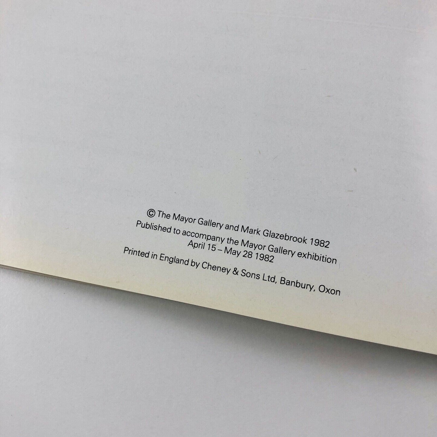 Edward Wadsworth 1889-1949. Paintings from the 1920's | Mayor Gallery London catalogue, 1982