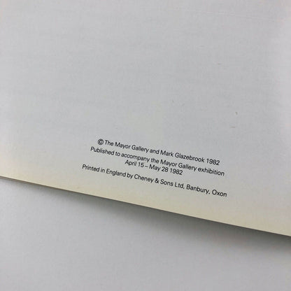 Edward Wadsworth 1889-1949. Paintings from the 1920's | Mayor Gallery London catalogue, 1982