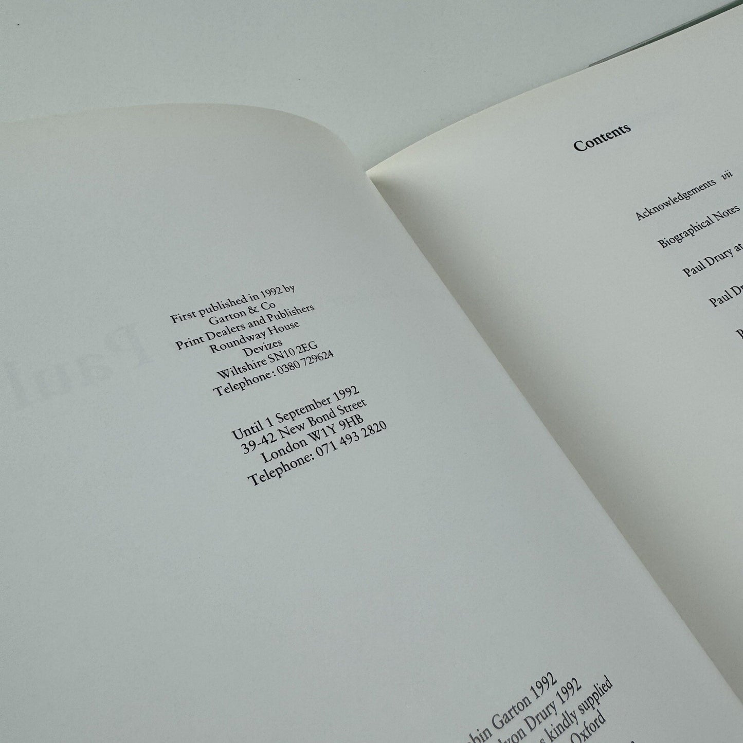 The Catalogue Raisonné of the Prints of Paul Durry 1903-1987 by Robin Garton | Garton & Co, 1992 + prospectus and order form