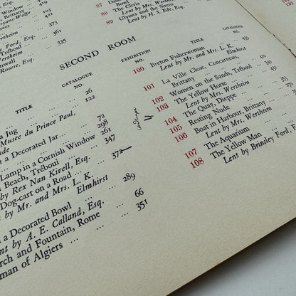 Christopher Wood – Exhibition of Complete Works | New Burlington Galleries / Redfern Gallery leaflet, 1938