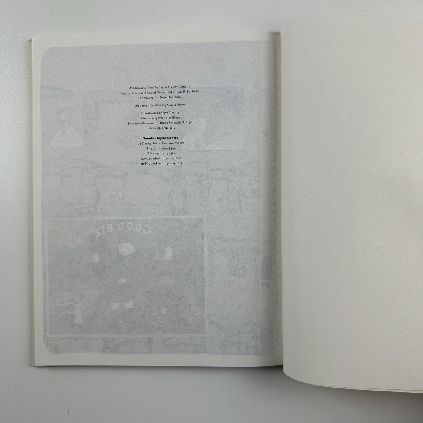 Marcel Dzama. The Last Winter | Timothy Taylor Gallery catalogue, 2004