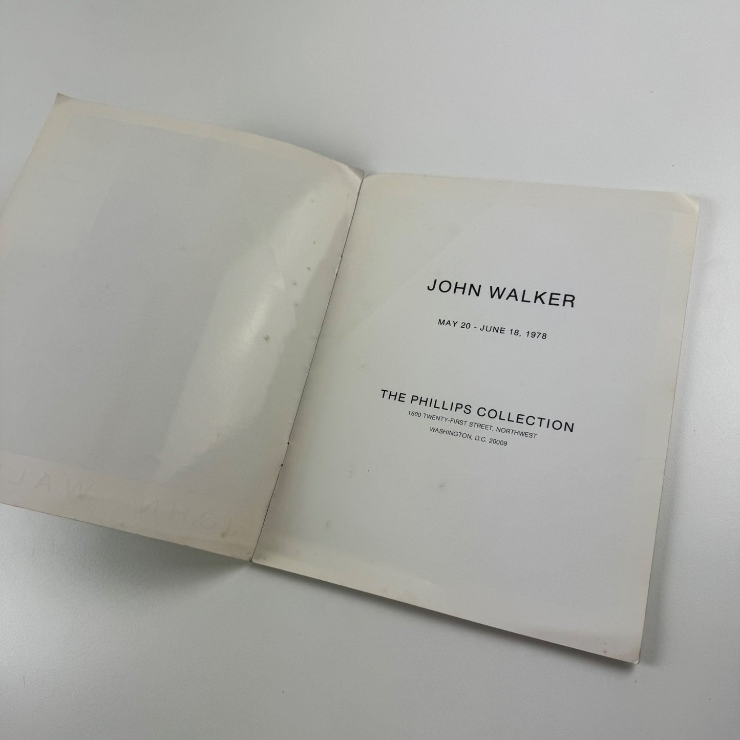John Walker | The Phillips Collection, Washington DC, 1978