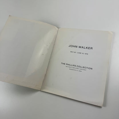 John Walker | The Phillips Collection, Washington DC, 1978