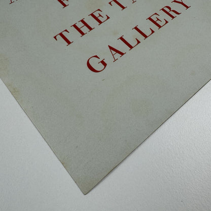 Leaflet Matisse’s ‘Nu de dos’. An appeal from the Tate Gallery | Curwen Press leaflet