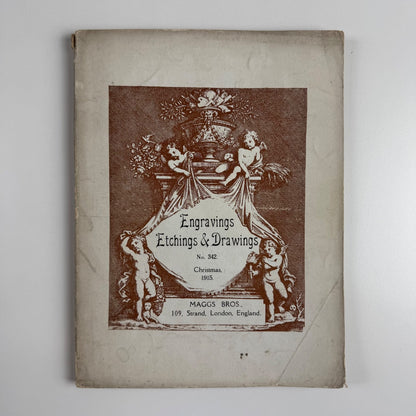 Engravings Etchings & Drawings No 342 Christmas 1915. Maggs Bros London