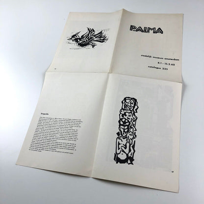 [Peter] P. Alma | Stedelijk Museum fold out guide | Design by Willem Sandberg, 1960