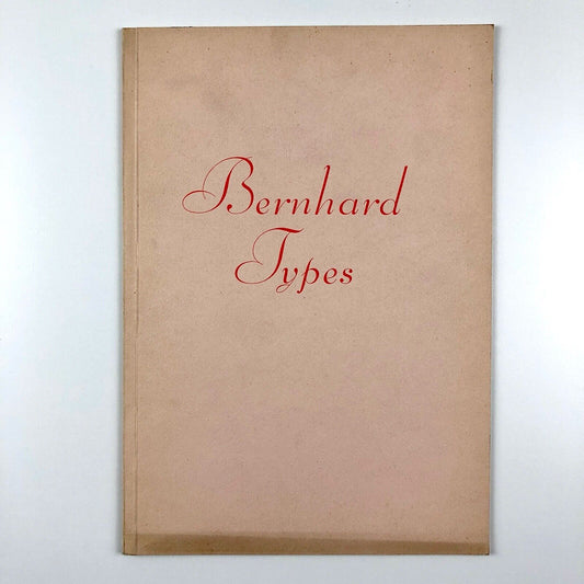 Bernhard Types | Type specimen leaflet | Soldans Ltd, London – late 1930s?