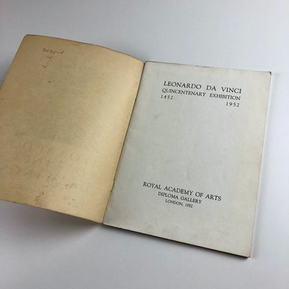 Leonardo Da Vinci Drawings | Royal Academy of Arts exhibition catalogue, 1952