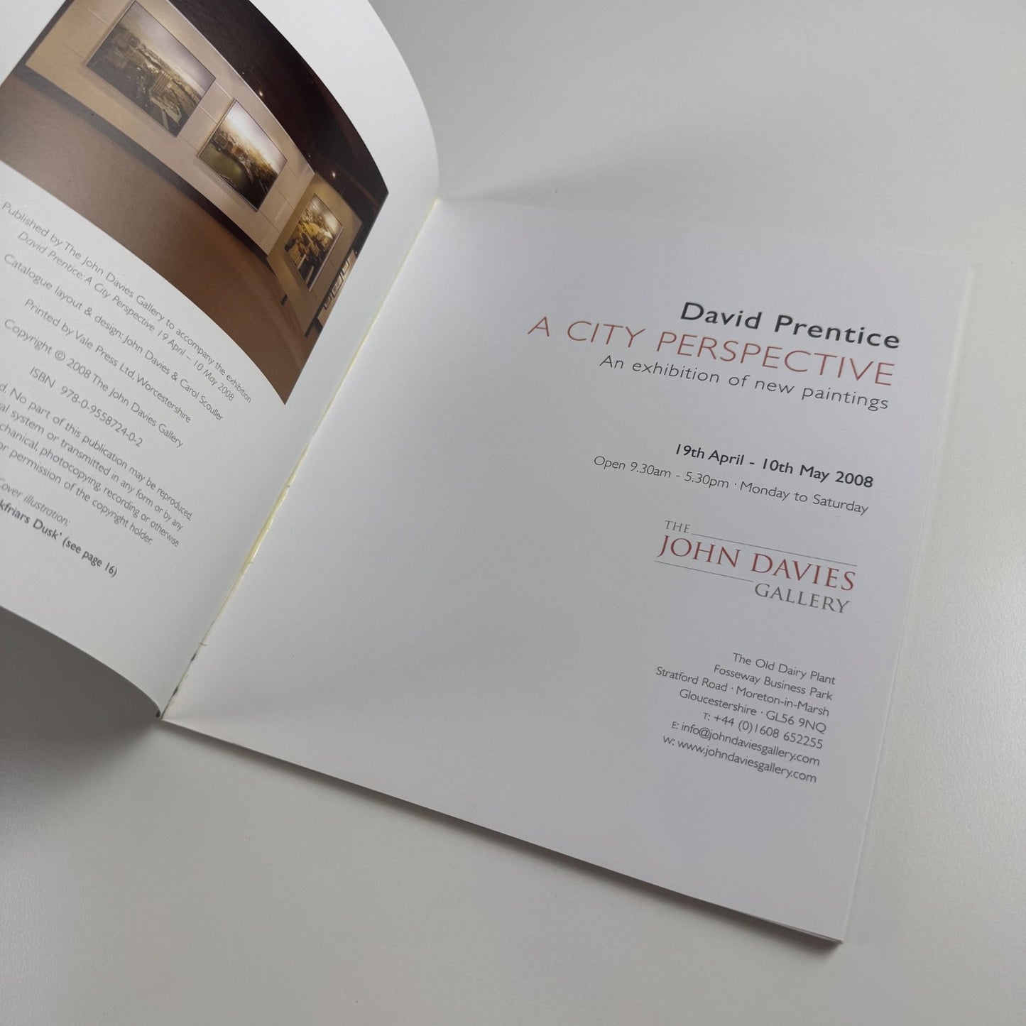 David Prentice. A City Perspective | The John Davies Gallery 2008