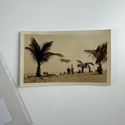 Photo Goodyear non-rigid ‘Volunteer’ airship from Miami Beach Florida March 1930
