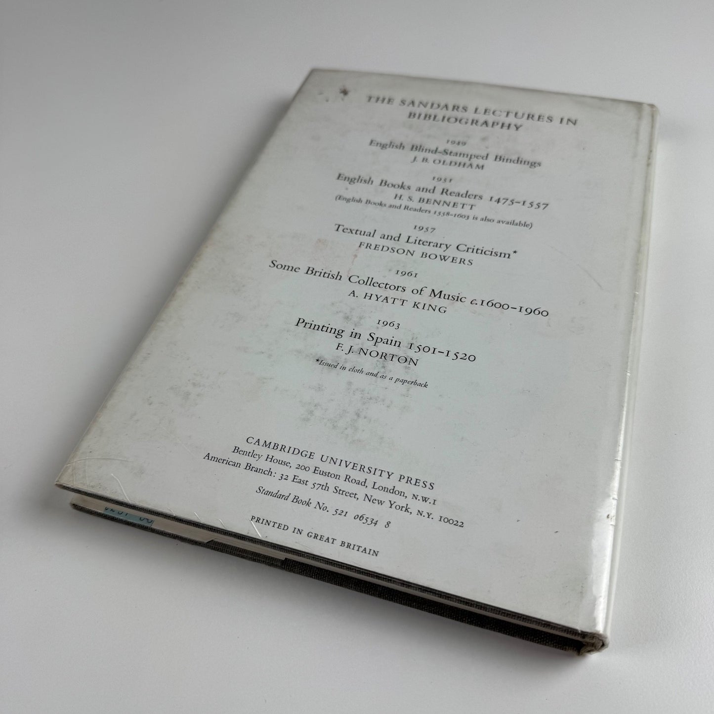 Visible Words by John Sparrow | Cambridge University Press, 1978