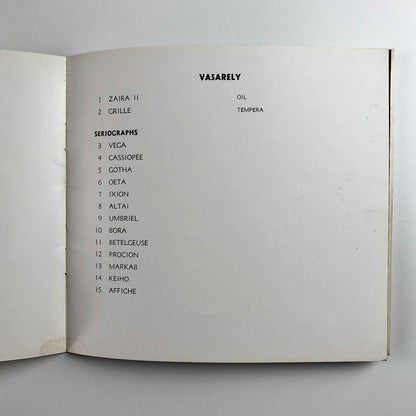 Alfred Dunn. First exhibition. Victor Vasarely. Seriographs | Redfern Gallery, 1965