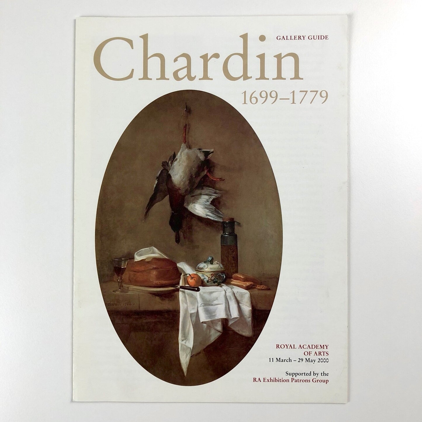 Chardin 1699-1779. Gallery guide to accompany the Royal Academy exhibition 2000
