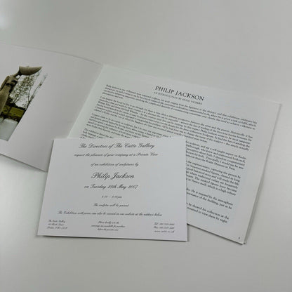 Philip Jackson | The Catto Gallery catalogue booklet, with private view invite | 2007