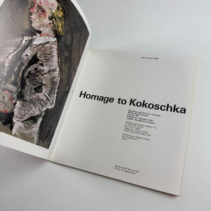 Homage to Kokoschka | Marlborough Fine Art March-April 1966 design by Gordon House cat.183