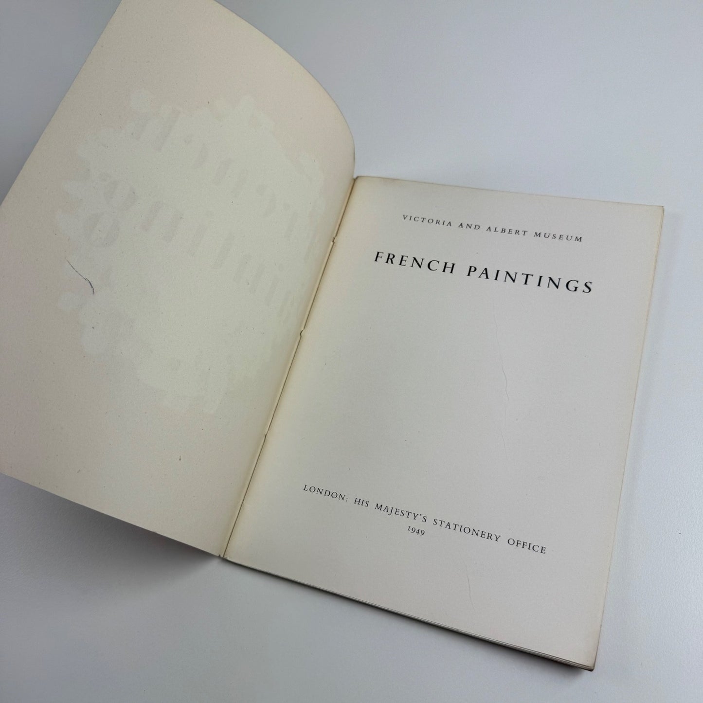 French Paintings. Victoria and Albert Museum. Large Picture Book 3. HMSO, 1949