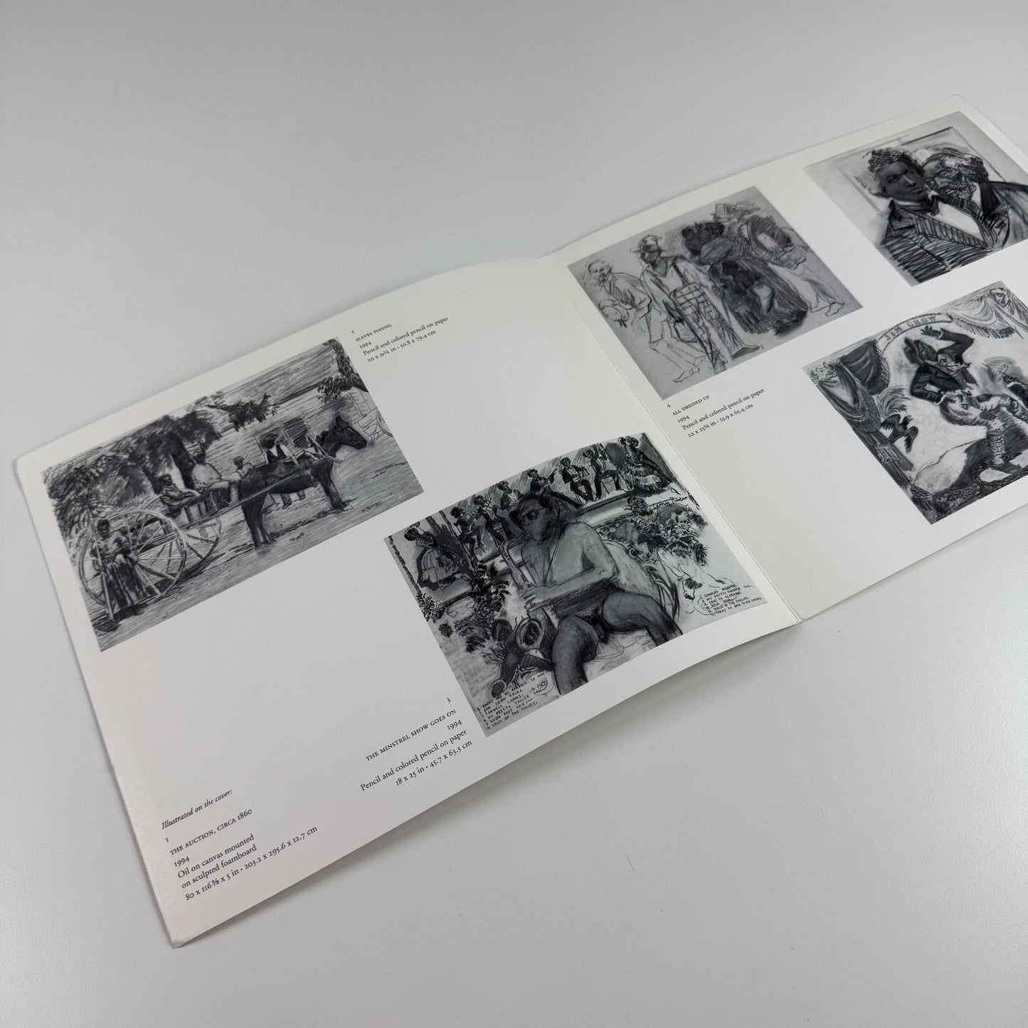 Folding card Larry Rivers. The Auction and Other Visions of Slavery Marlborough, New York, 1994