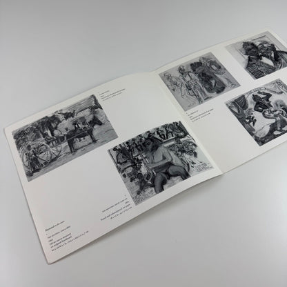 Folding card Larry Rivers. The Auction and Other Visions of Slavery Marlborough, New York, 1994
