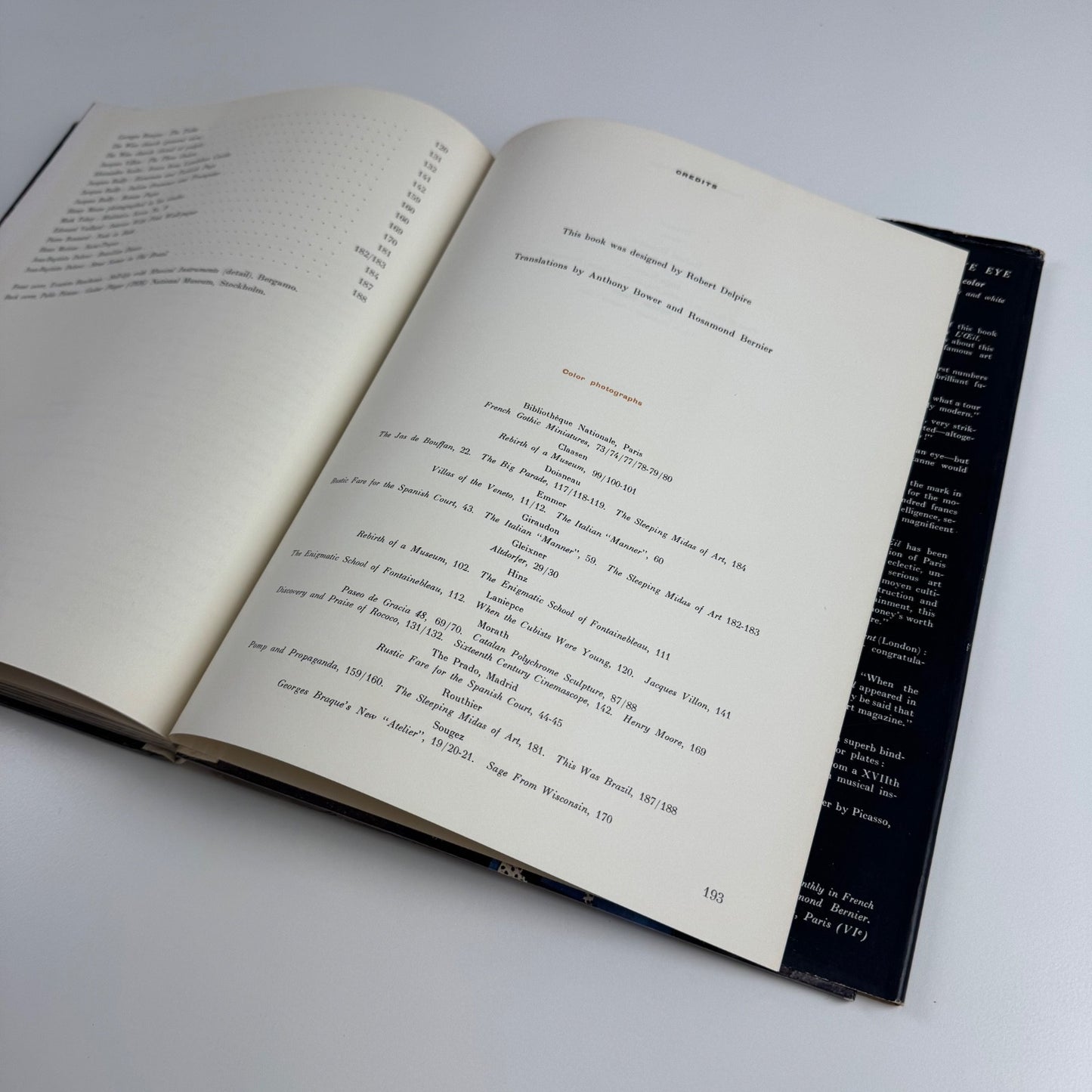 The Selective Eye edited by Georges and Rosamond Bernier | Random House, 1955