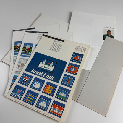Edward Pond Associates folder of work & exhibition Blackheath School of Art 1990