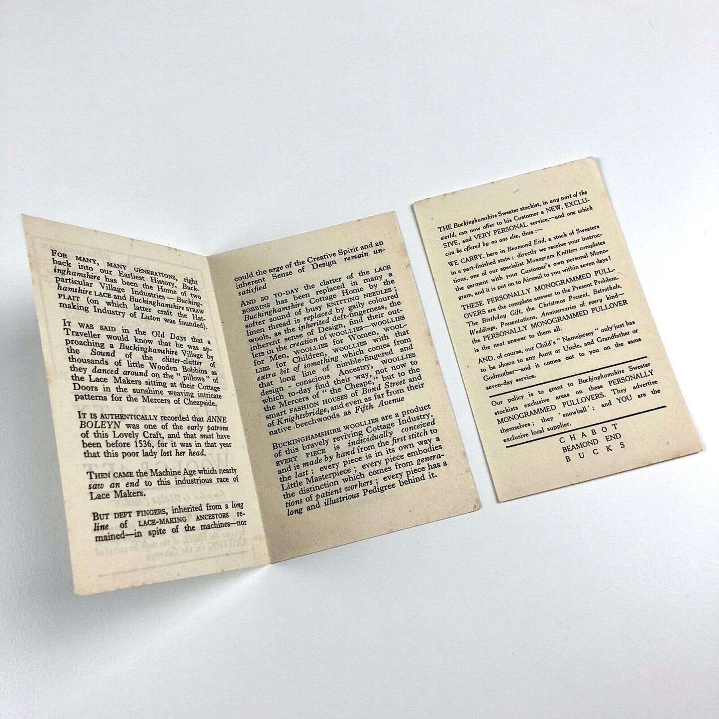 Heredity and Woolcraft, compiled by Diana Chabot | Buckinghamshire knitting 1961?