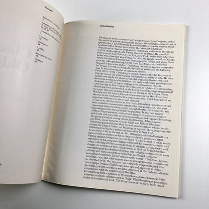 Claes Oldenburg – exhibition catalogue booklet | Tate Gallery, 1970