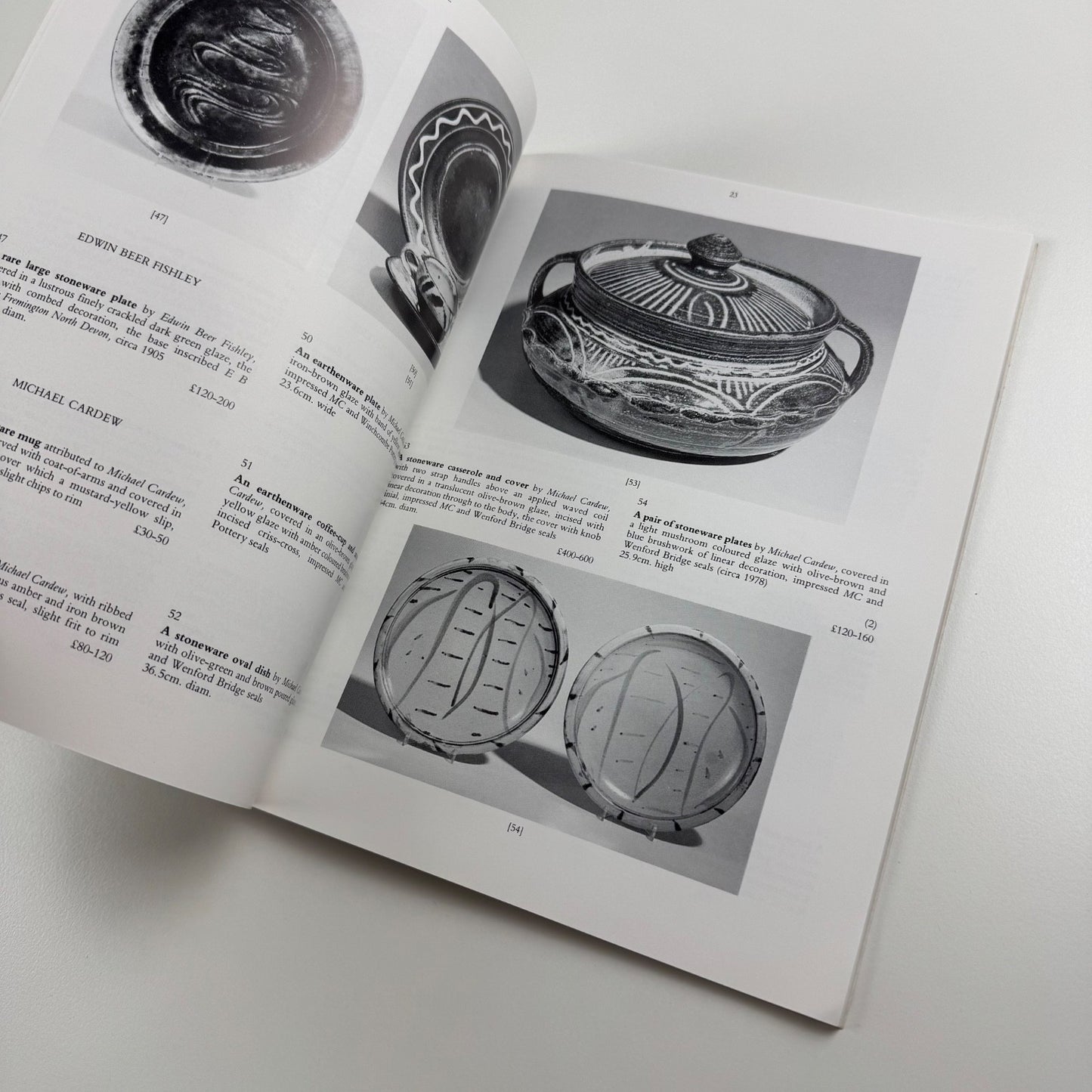 Contemporary Ceramics inc. Hans Coper Lucie Rie Christie's 23 Nov 1987