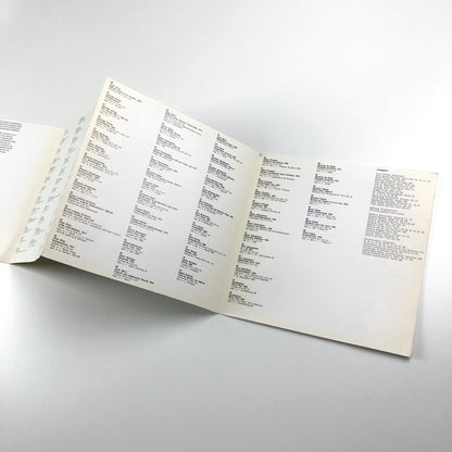 Handzeichnungen des 20. Jahrhunderts | Städtische Kunsthalle Düsseldorf folded exhibition card, 1968