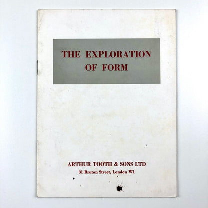 The Exploration of Form – exhibition catalogue | Arthur Tooth & Sons, 1958