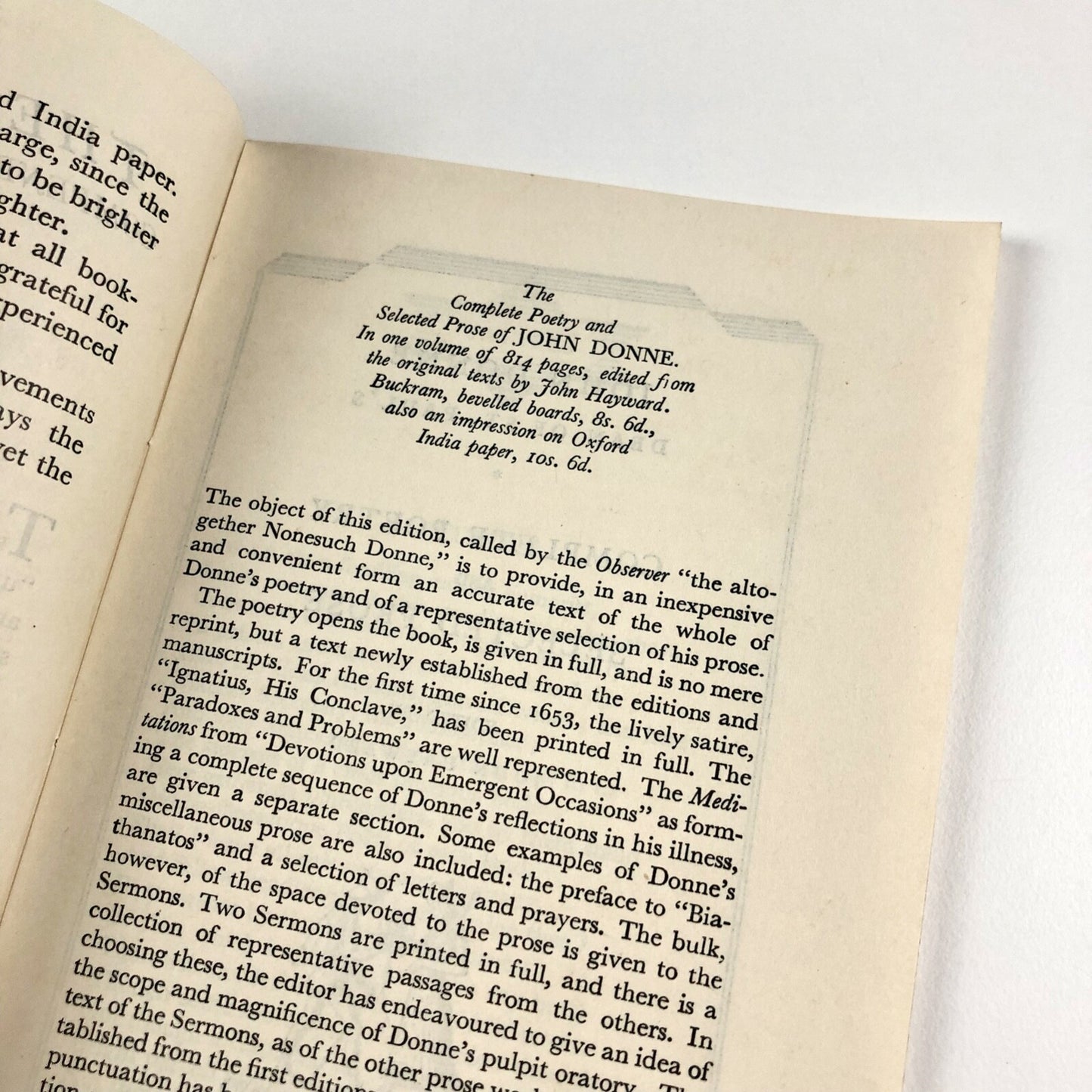 The Nonesuch Compendious Series of Classics | Undated promotional leaflet