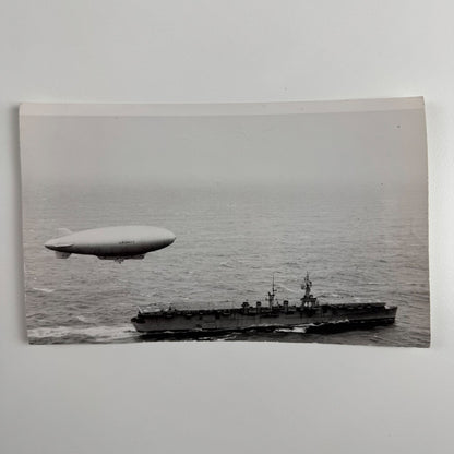 Photo Non-rigid airship M4 flight over USS Saipan 11 October 1949