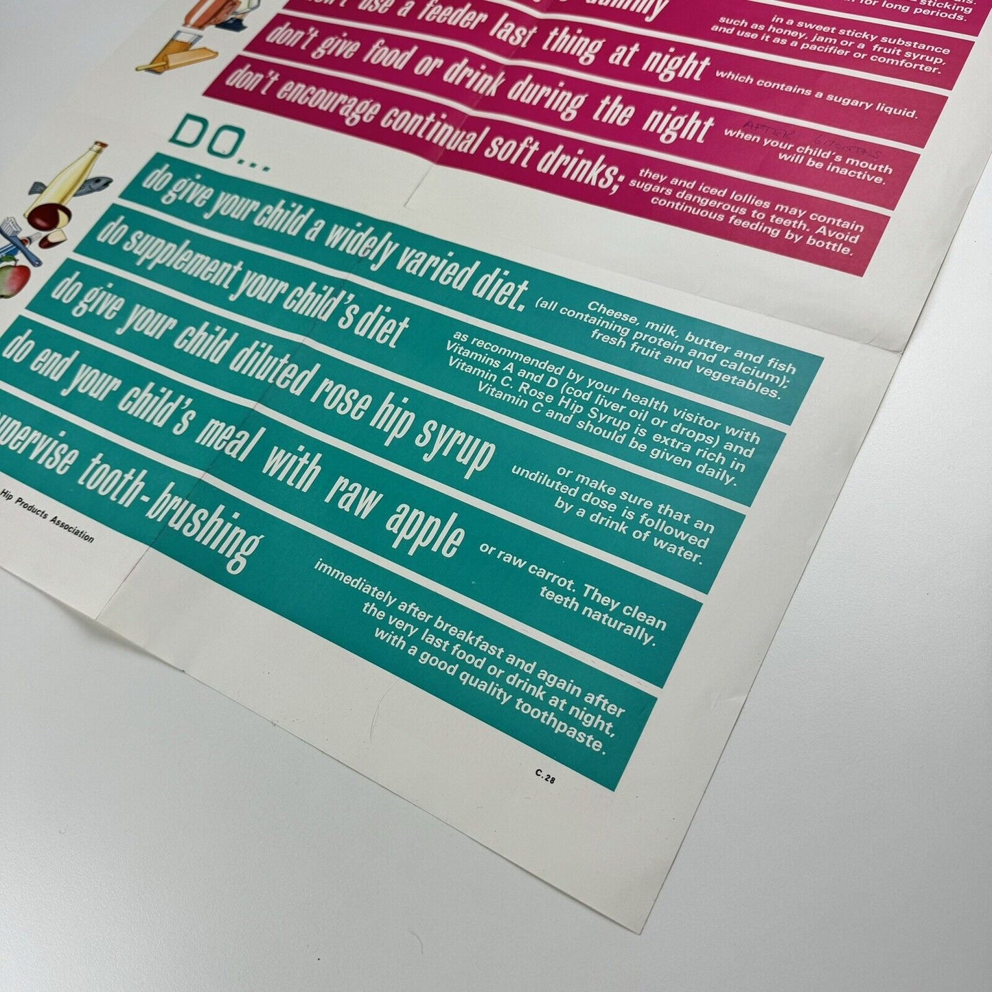 Do you want your child to have perfect teeth? Public information poster | Rose Hip