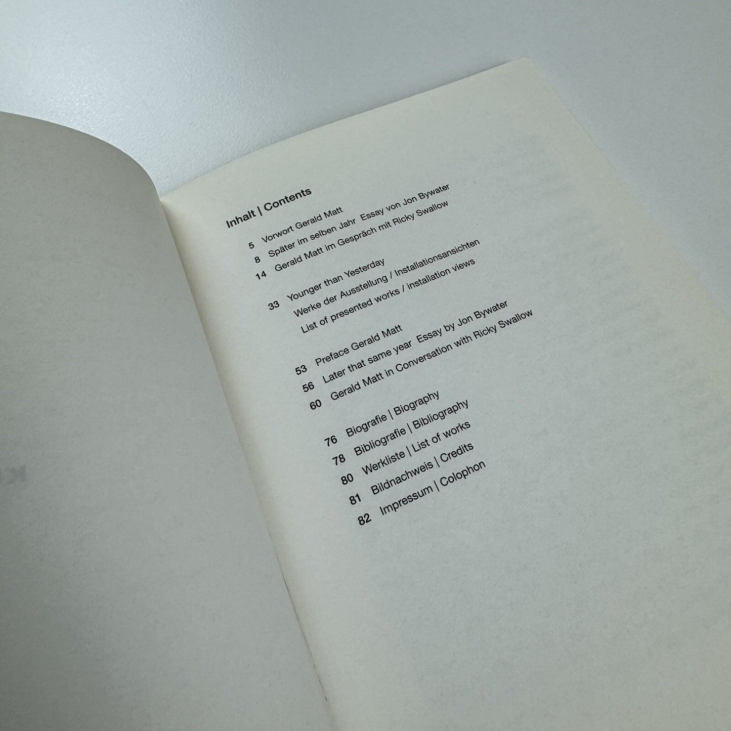 Ricky Swallow. Younger Than Yesterday | Kunsthalle Wien 2007 catalogue