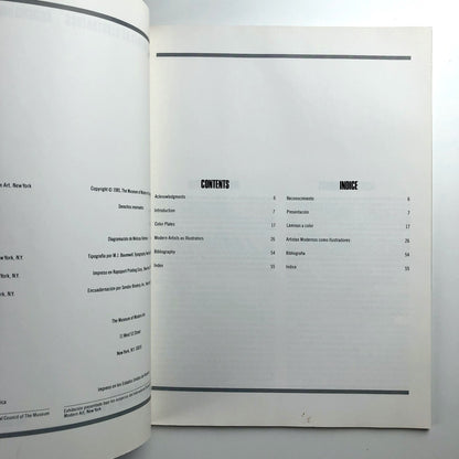 Modern Artists as Illustrators by Riva Castleman | MOMA New York catalogue, 1980