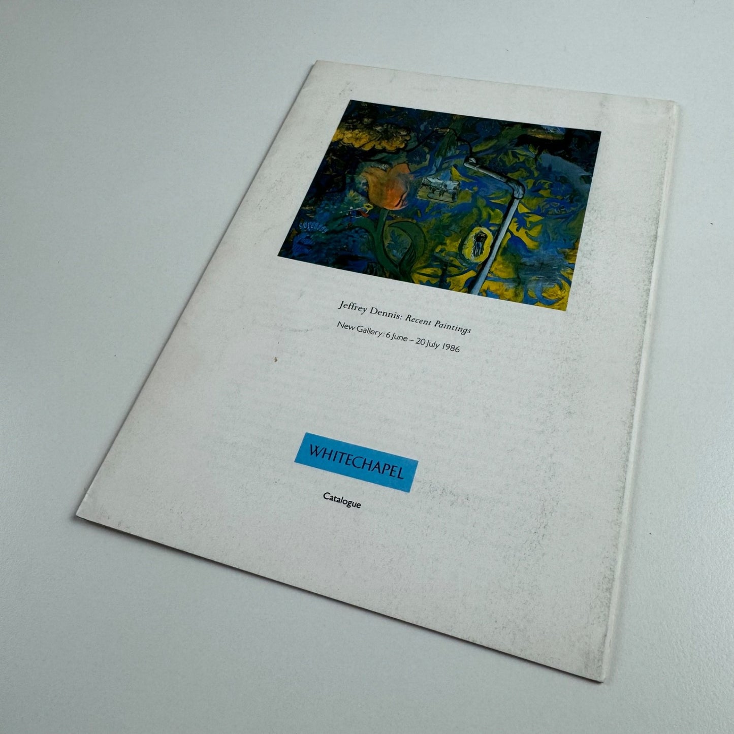 Leaflet for Jeffrey Dennis: Recent Paintings | New Gallery, 1986 text Stuart Morgan