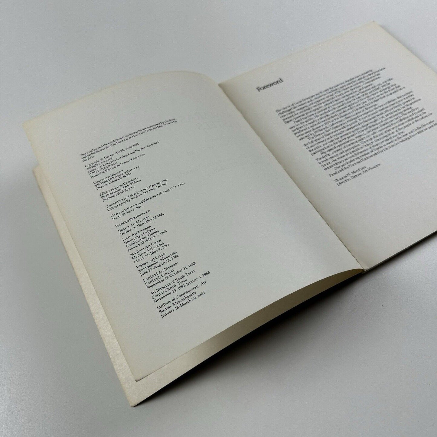 Lucas Samaras – Pastels | Denver Art Museum exhibition catalogue, 1981