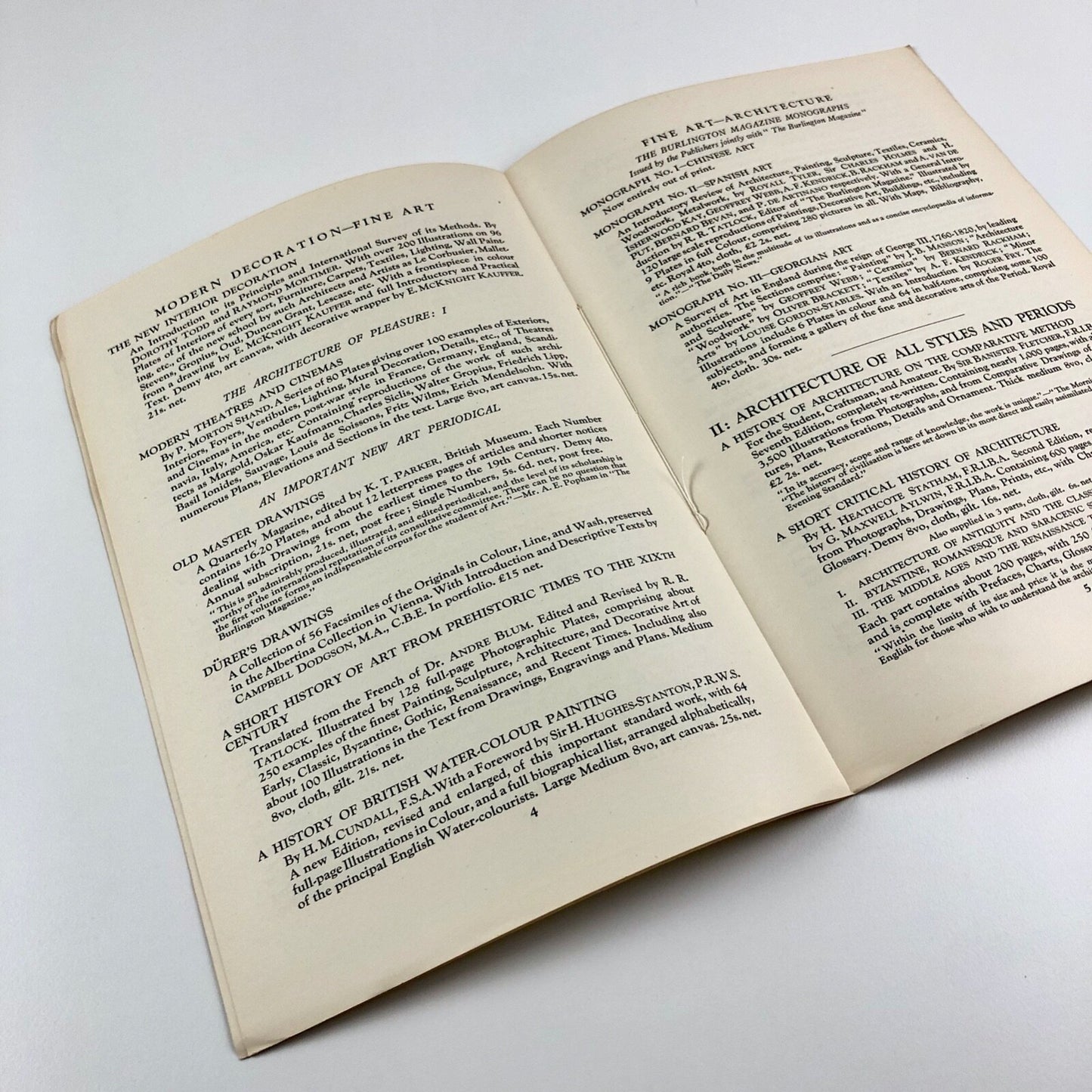 B. T. Batsford – List of books on Decoration, and Architecture | Undated c.1930s?