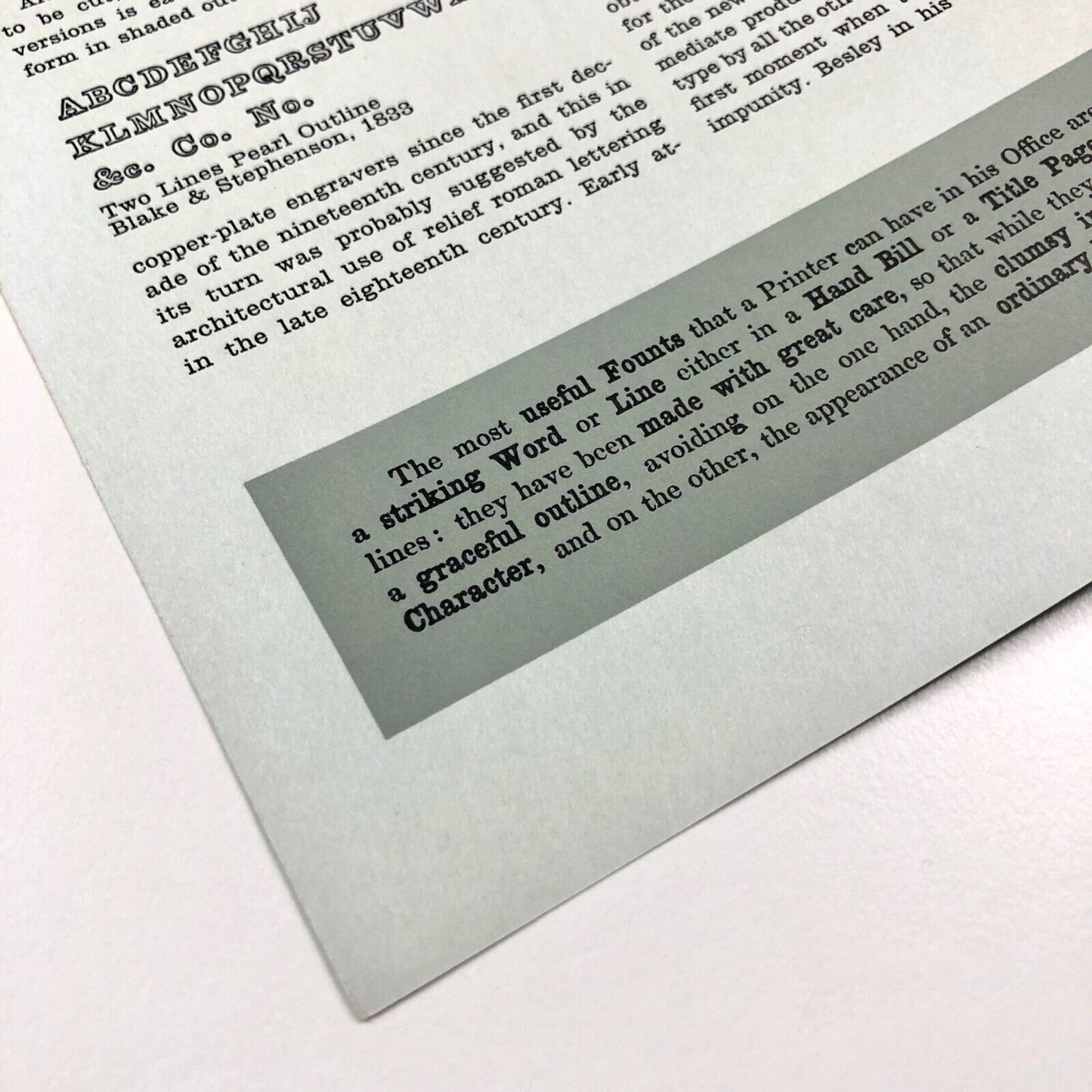 Type specimen leaflet New Clarendon with Bold Series 618 | text by James Mosley | Monotype Corporation, undated