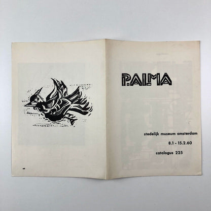 [Peter] P. Alma | Stedelijk Museum fold out guide | Design by Willem Sandberg, 1960