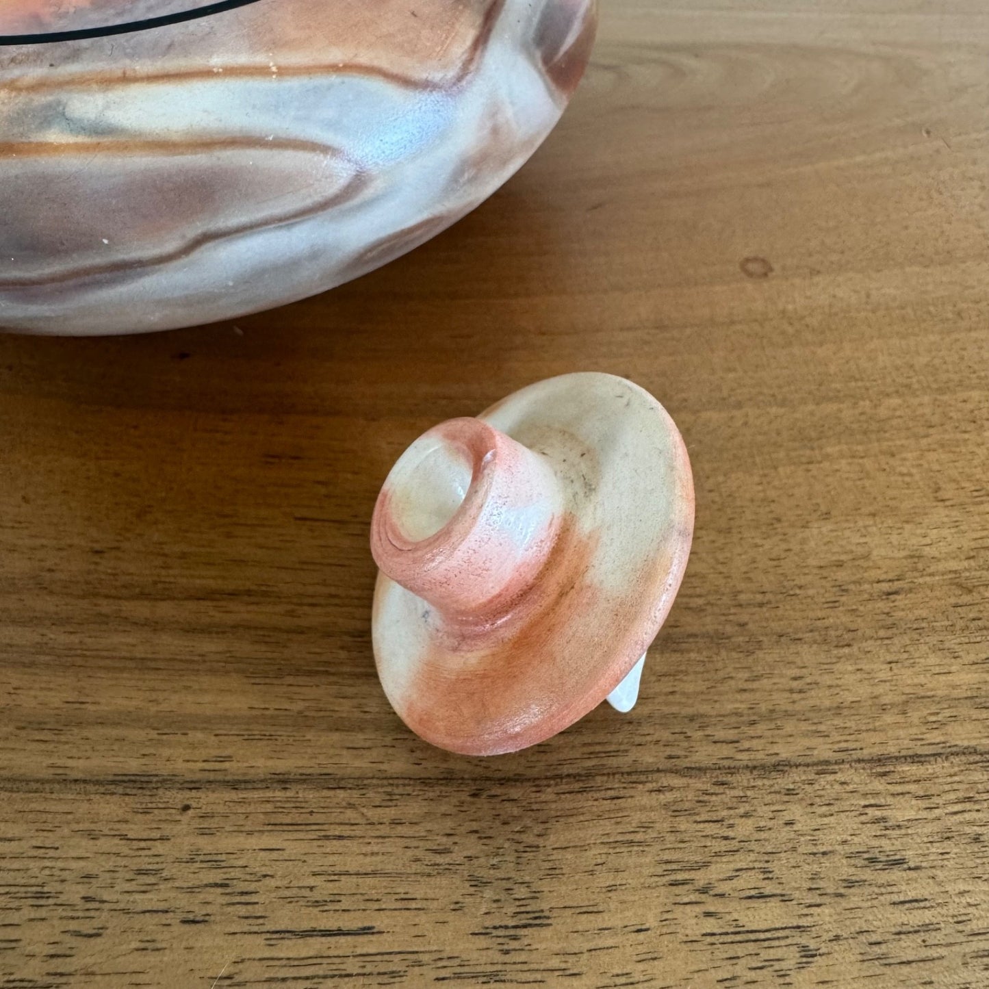 Ardine Spitters ceramic lidded vessel signed on the base 'Ardine'