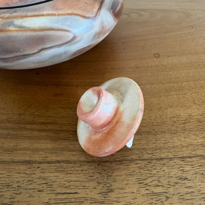 Ardine Spitters ceramic lidded vessel signed on the base 'Ardine'