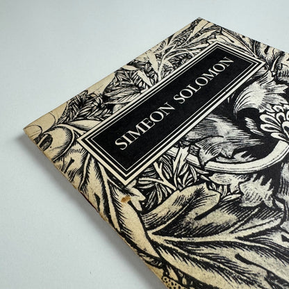Paintings and drawings by Simeon Solomon | Durlacher Bros Madison Avenue, New York 1966 introduction by Lionel Lambourne
