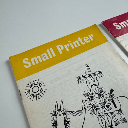 Small Printer x 2 issues nos 21 and 22 for September and October 1966, includes article on type art