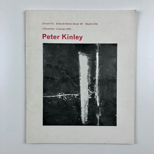 Peter Kinley exhibition catalogue | Gimpel Fils | December 1963 - January 1964