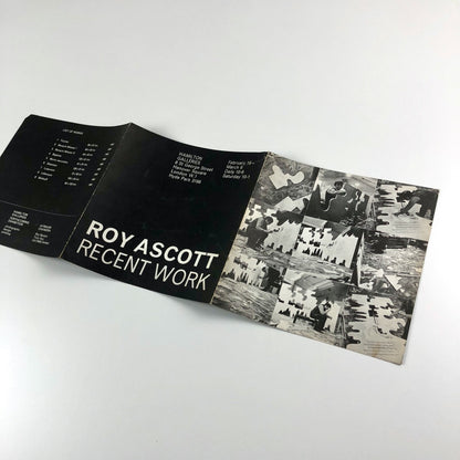 Roy Ascott – Recent Work | Hamilton Galleries, London | Catalogue, c.1966?