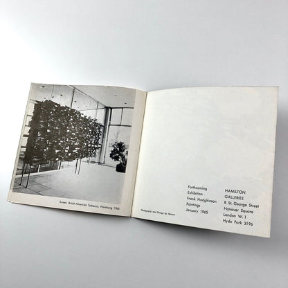 [Friederich] Werthmann sculpture exhibition booklet | Hamilton Galleries, 1964