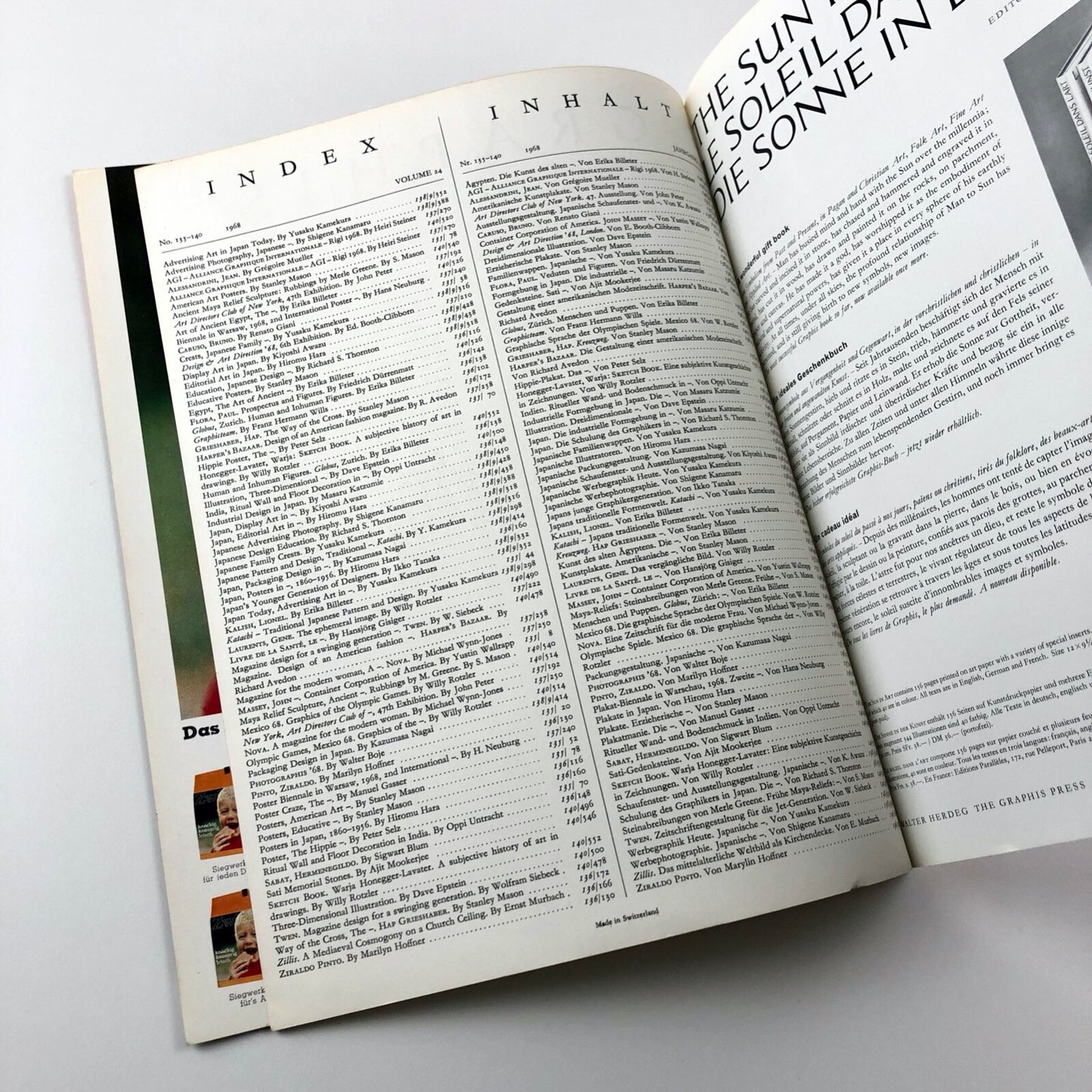 Graphis No 140 Vol 24 1968 | Walter Herdeg | The Graphis Press