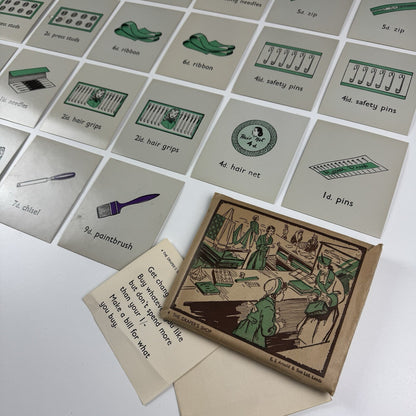 No 4 The Draper's Shop educational maths toy | E.J. Arnold c.1950s 22 cards