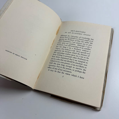 Art History as an Academic Study by Roger Fry | Cambridge University Press 1933