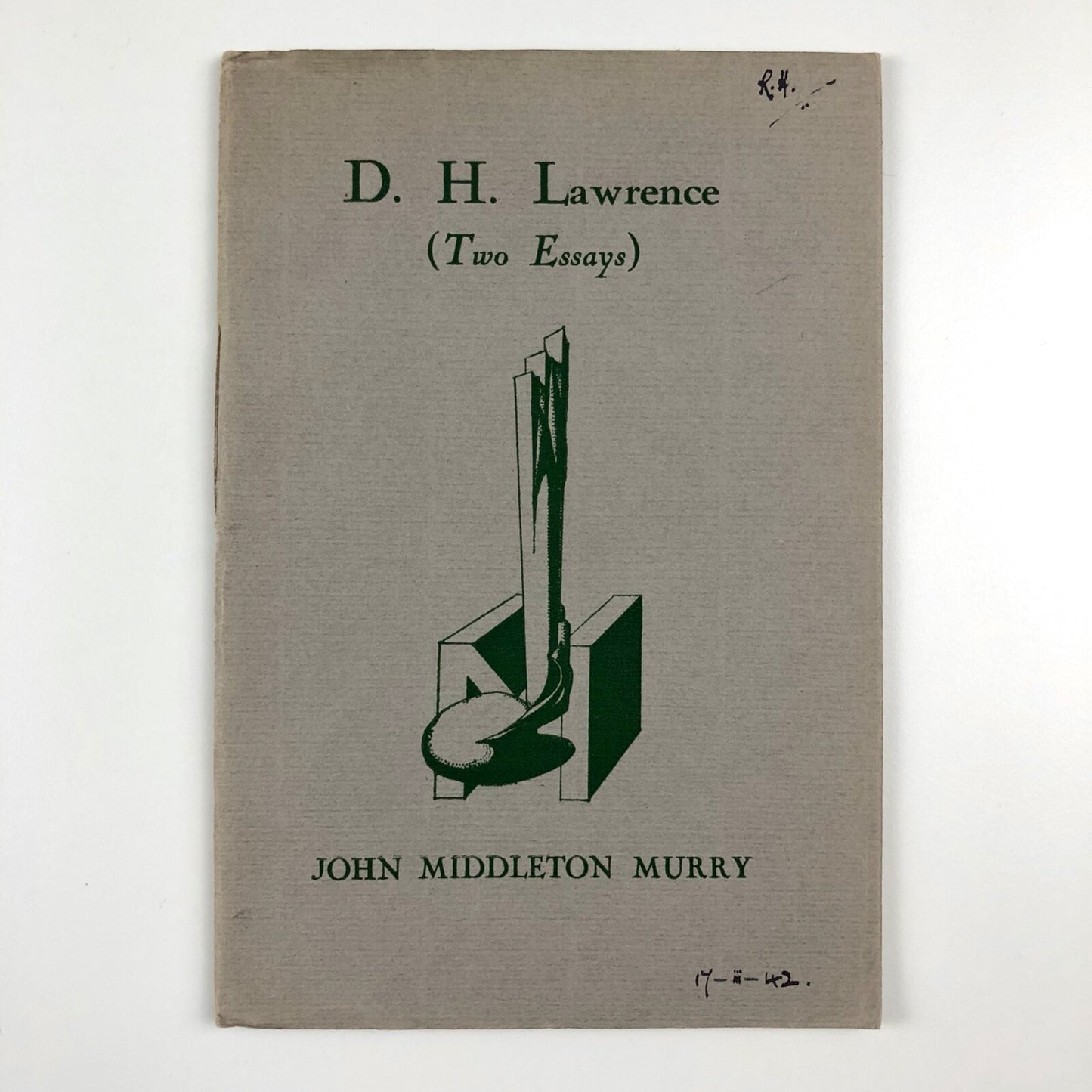 D.H. Lawrence (Two Essays) John Middleton Murry | Cover design by Raymond McGrath